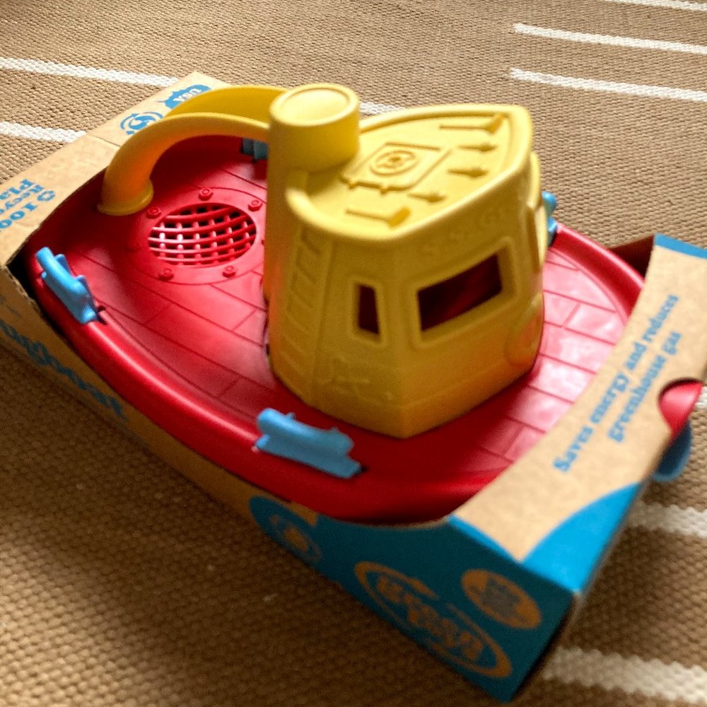 Green Toys Tugboat (Yellow Top)